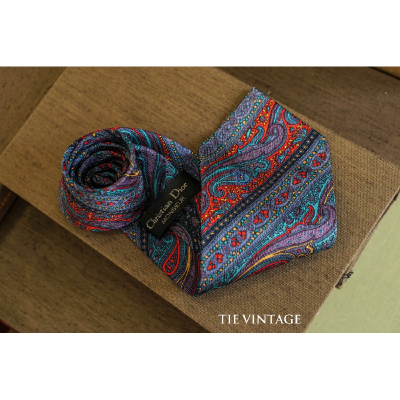 CÀ VẠT CHRISTIAN DIOR MONSIEUR / PAISLEY TIE  7541