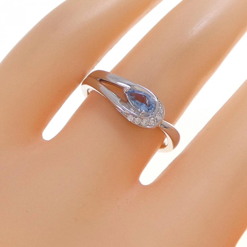 Nhẫn 4゜C Aquamarine 0.170CT - Hàng hiệu Authentic 838008