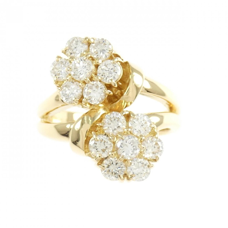 Nhẫn kim cương hoa K18YG 1.09CT 668084