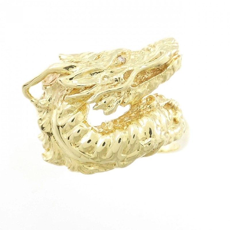 【Sản phẩm mới】Nhẫn kim cương rồng K18YG 0.005CT 673710