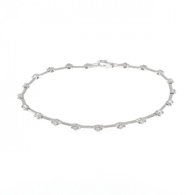 K18WG Vòng tay kim cương 1.00CT - Hàng hiệu Chính hãng 878111