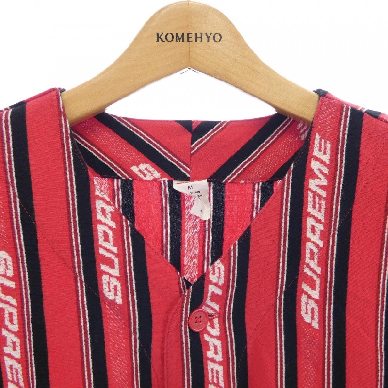Áo S／S Jacquard Logo SUPREME - Hàng hiệu Authentic 901931