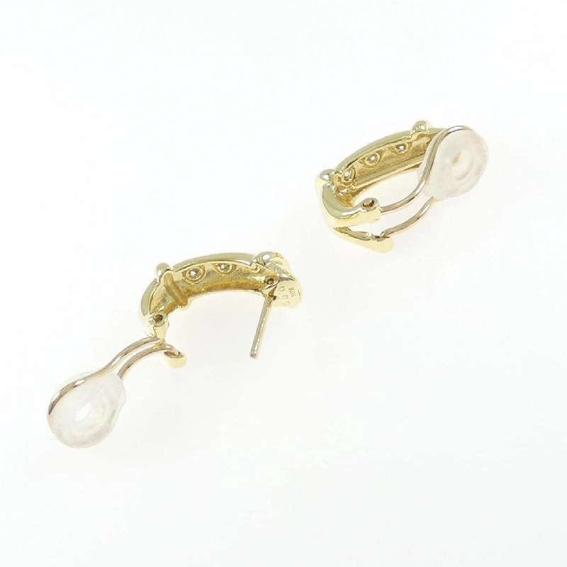 K18YG Bông tai/Khuyên tai Kim cương 0.18CT - Hàng hiệu Chính hãng 866209