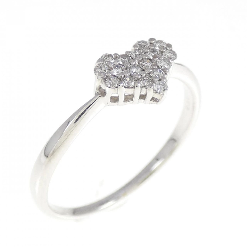Nhẫn kim cương hình trái tim K18WG 0.14CT 670587