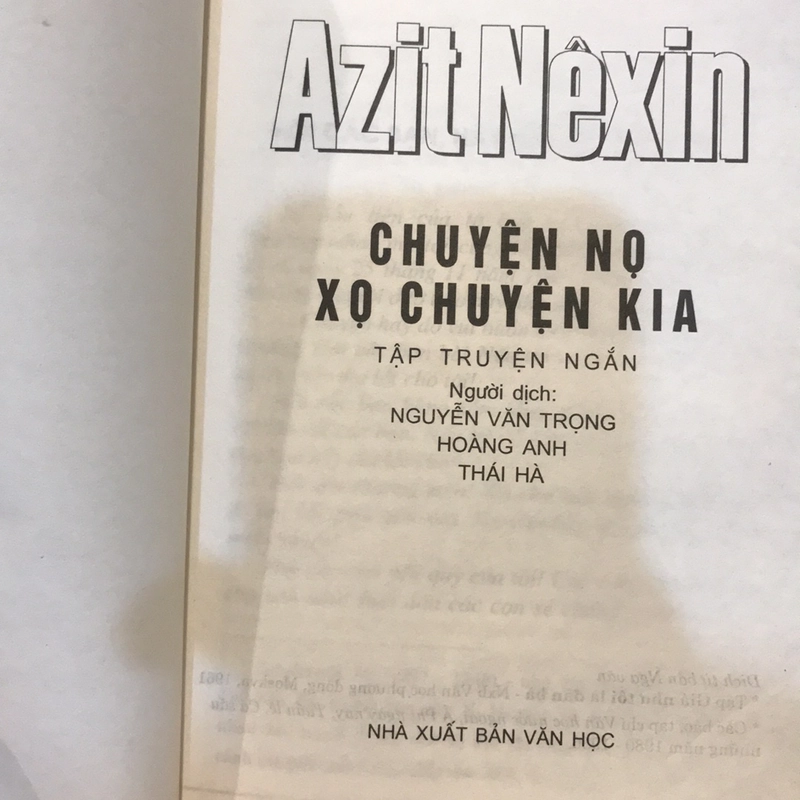 CHUYỆN NỌ XỌ CHUYỆN KIA (Tập truyện ngắn) 491511