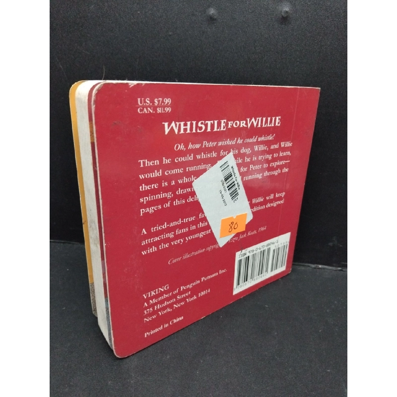 Whistle for willie mới 80% ố bẩn HCM2809 Ezra Jack Keats NGOẠI VĂN 917164