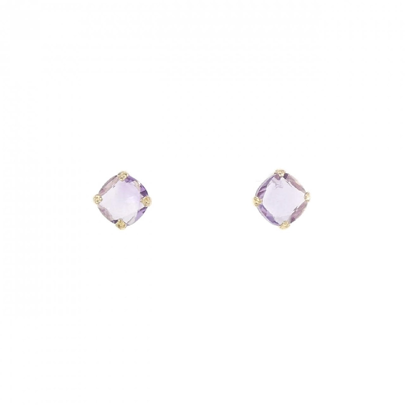 K18YG Amethyst Bông tai - Hàng hiệu Chính hãng 868965