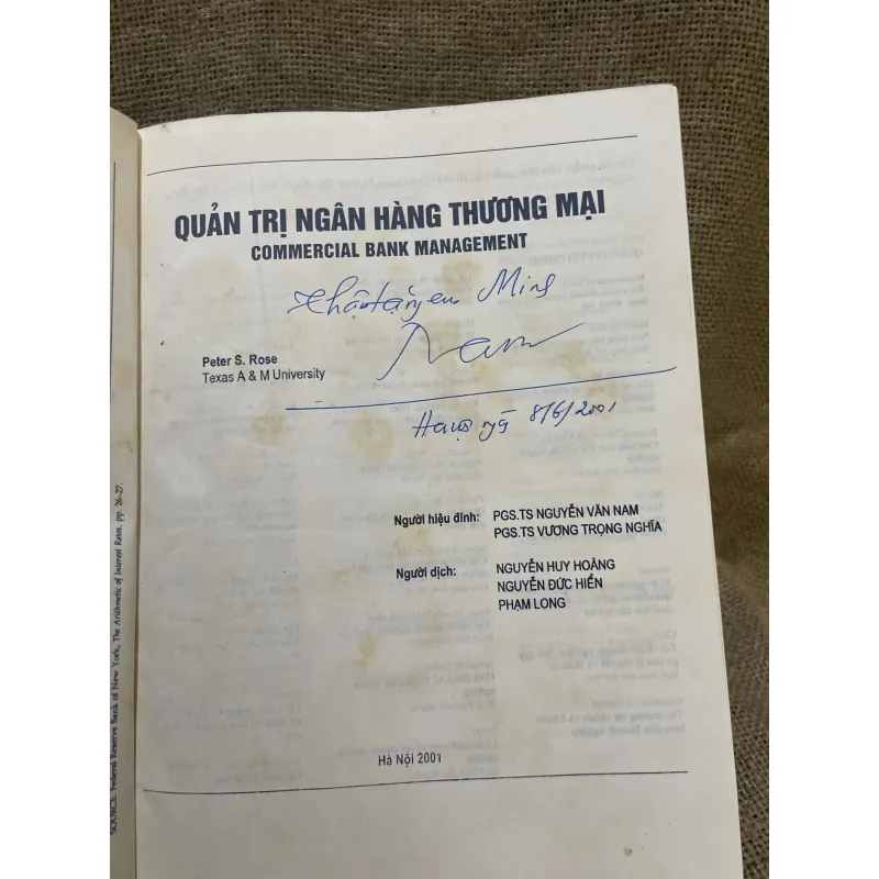 Quản trị ngân hàng thương mại - Peter S.Rosé- 970 trang khổ lớn  958202