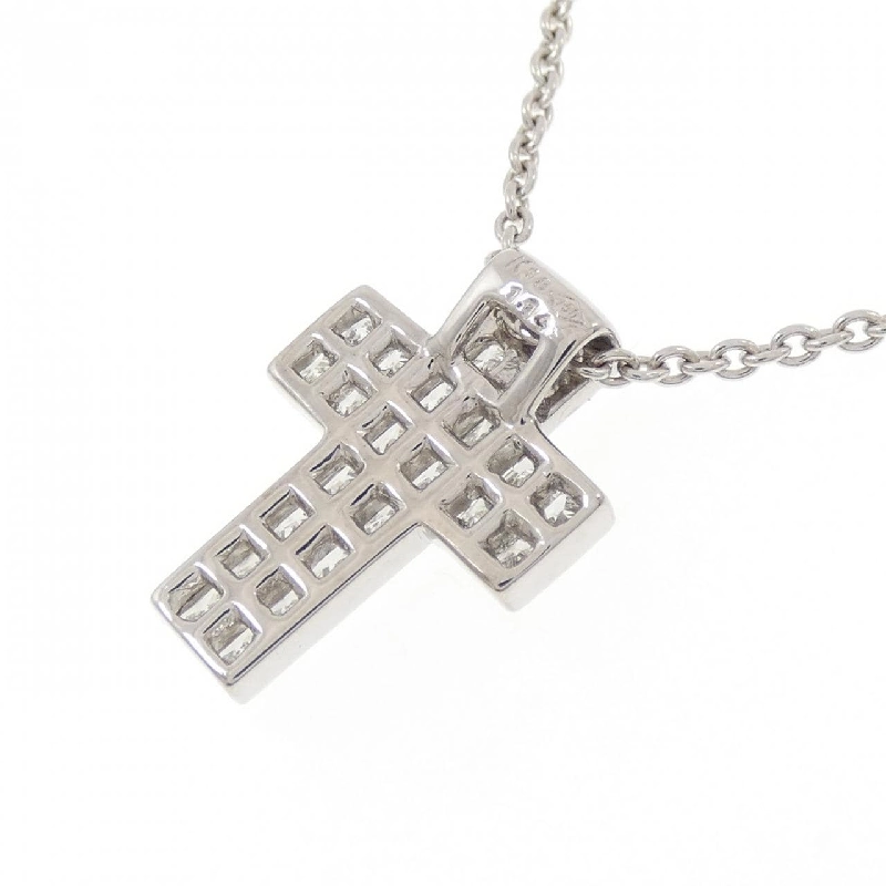 K18WG Dây chuyền kim cương chéo 1.14CT - Hàng hiệu Chính hãng 858461