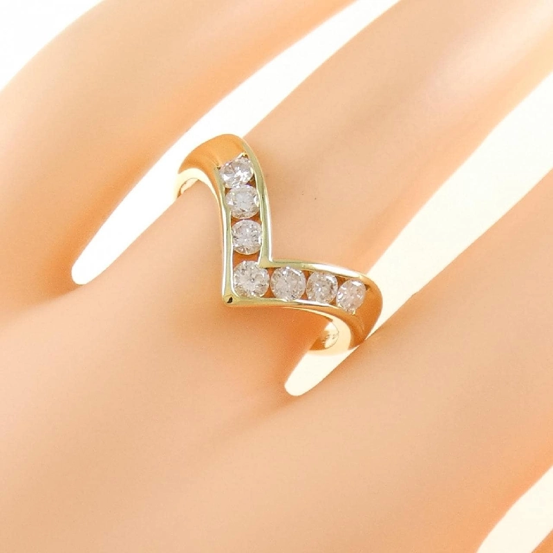 Nhẫn kim cương K18YG 0.50CT 671076