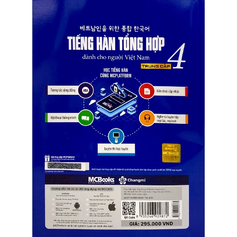 Tiếng Hàn Tổng Hợp Dành Cho Người Việt Nam - Trung Cấp 4 - Bản Màu - Nhiều Tác Giả 285261