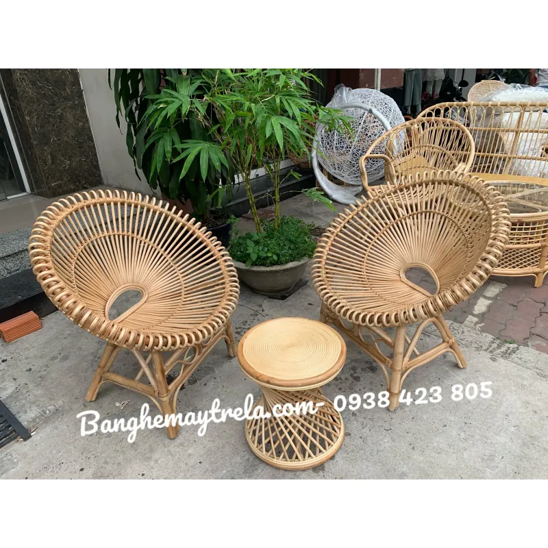 Ghế mây đơn hoa 708777