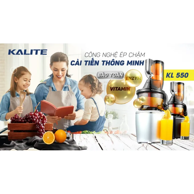 Máy ép chậm KALITE KL-550 ép siêu kiệt bảo toàn Vitamin Enzym 784299