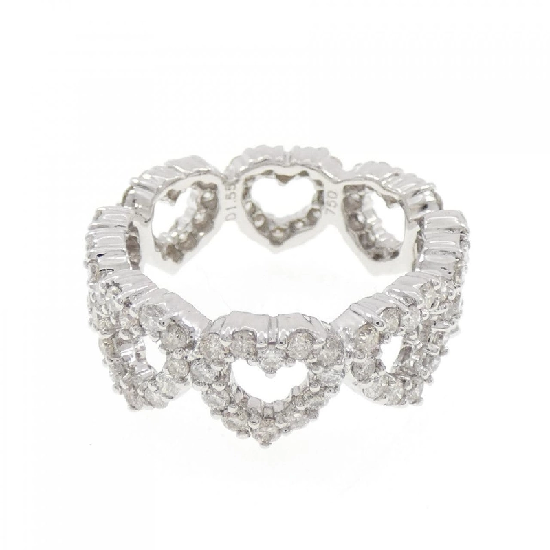 Nhẫn kim cương hình trái tim 750WG 1.55CT - Hàng hiệu chính hãng 847404