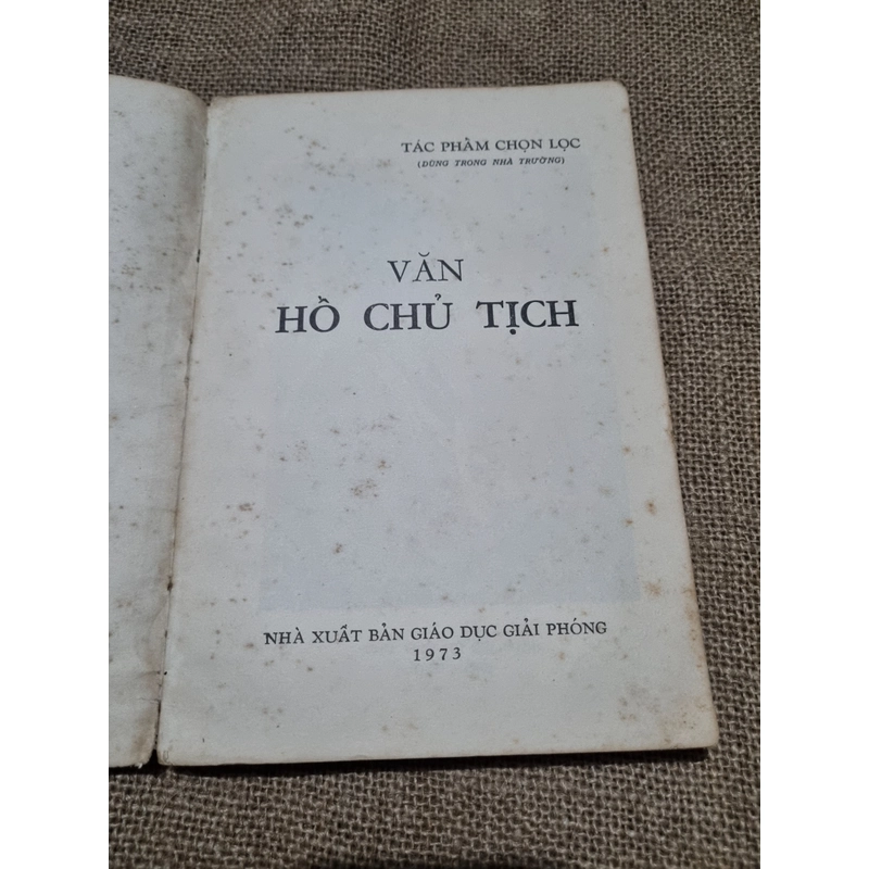 Văn Hồ Chủ tịch_ 1973, khổ lớn_ văn xuôi, chính luận Hồ Chí Minh 363254