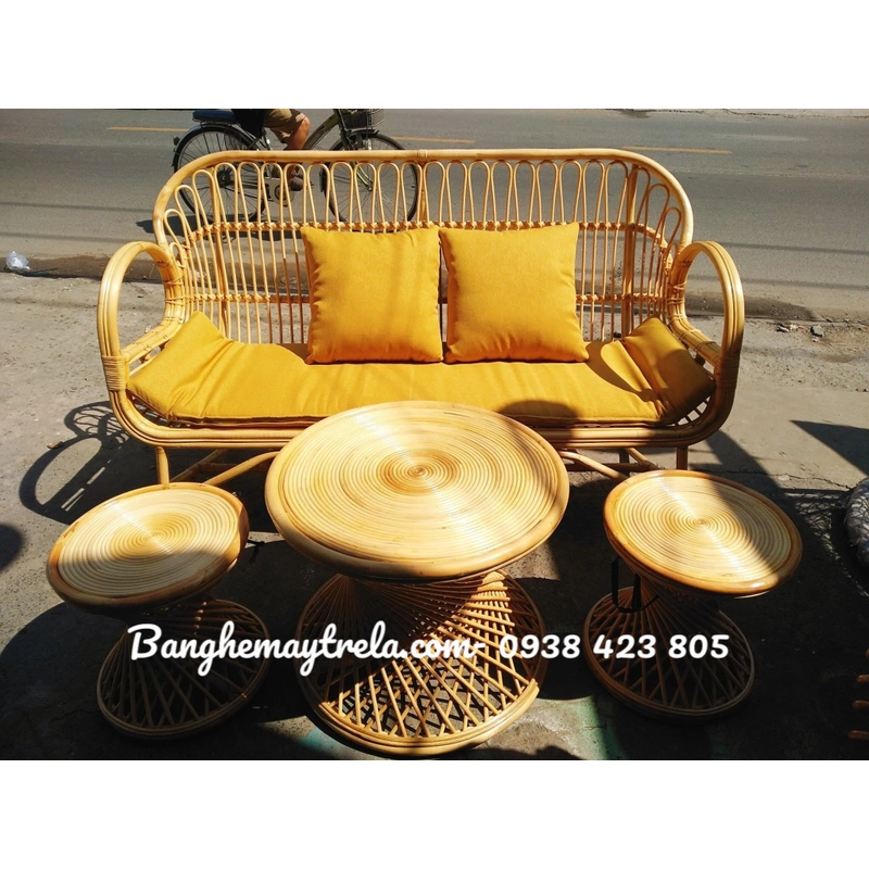 Sofa mây nhỏ gọn 452445