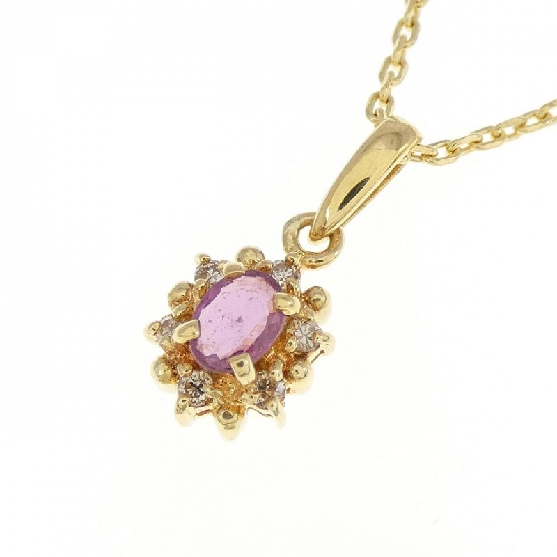 K18YG Dây chuyền Ruby - Hàng hiệu Chính hãng 867829