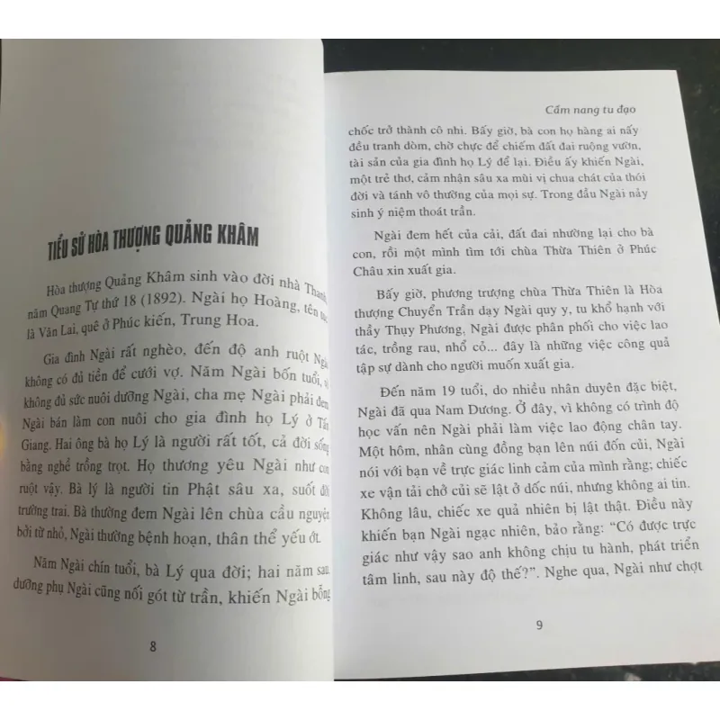 Cẩm Nang Tu Đạo - Hoà Thượng Quảng Khâm 695671