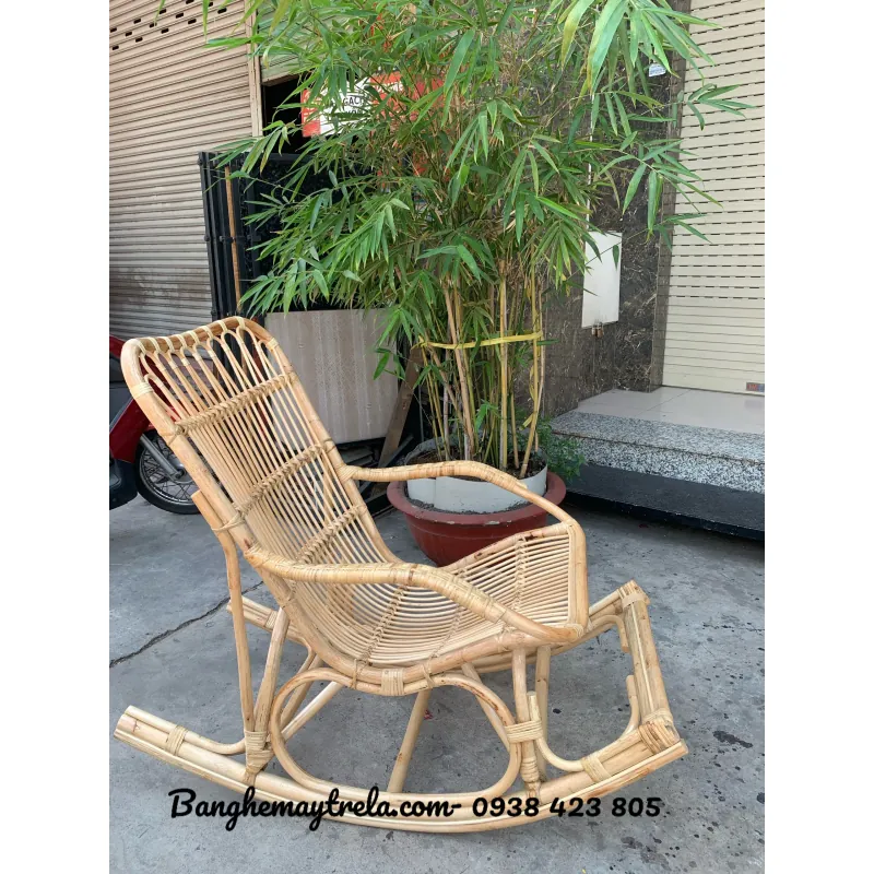 Ghế bập bênh mây tre đan 713971