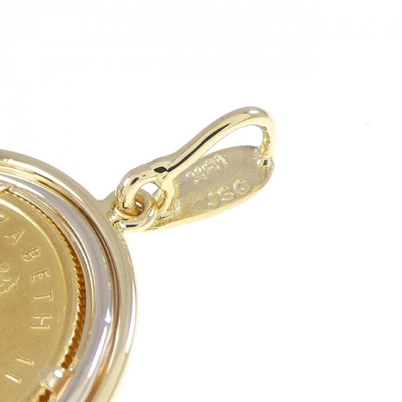 Mặt dây chuyền đồng xu 18K ba màu (khung) - Hàng hiệu Authentic 864557