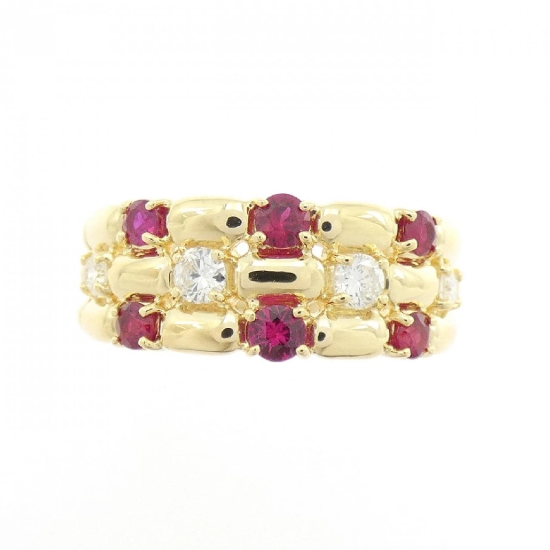 Nhẫn ruby K18YG 0.40CT 666493