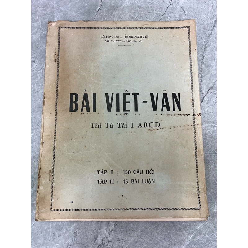 BÀI VIỆT-VĂN THI TÚ TÀI I ABCD 329331