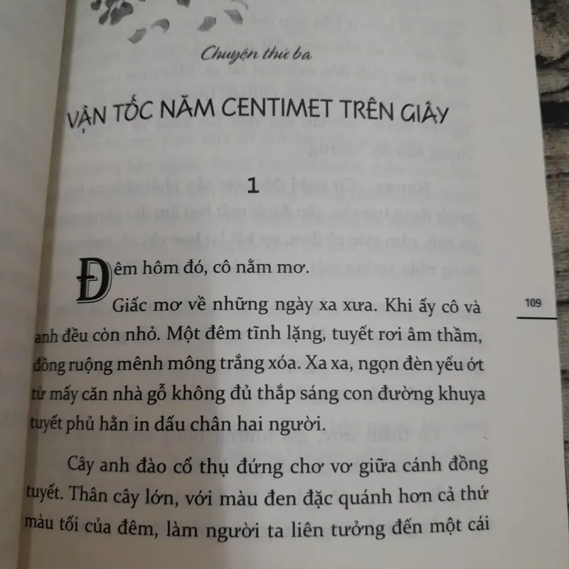 Tiểu thuyết Nhật - 5 centimet trên giây. Tg Shinkai Makoto 719067