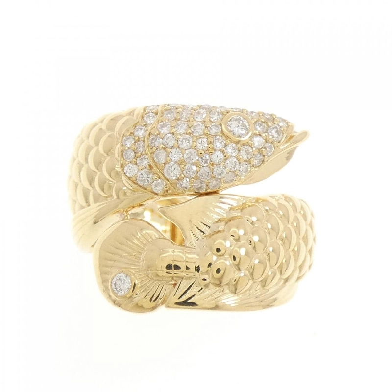 Nhẫn kim cương Pavé K18YG 0.35CT 671817