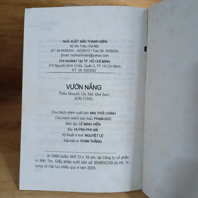 Tiểu Thuyết Vườn Nắng - Sơn Tùng 695484