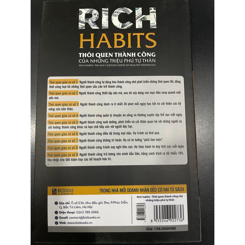 Rich Habit -Thói Quen Thành Công Của Những Triệu Phú  mới nguyên seal 369742