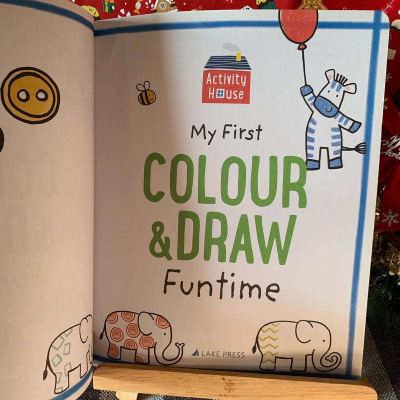 Sách tô màu tiếng anh: My First Colour and Draw Funtime, Mới 332708