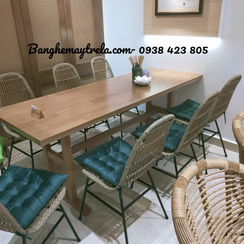 Ghế cafe mây nhựa giá rẻ 660073