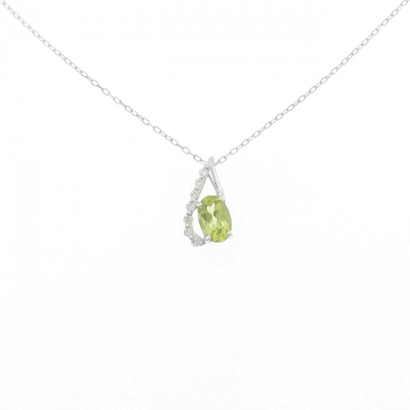 K18WG Peridot Necklace - Hàng hiệu Authentic 857430