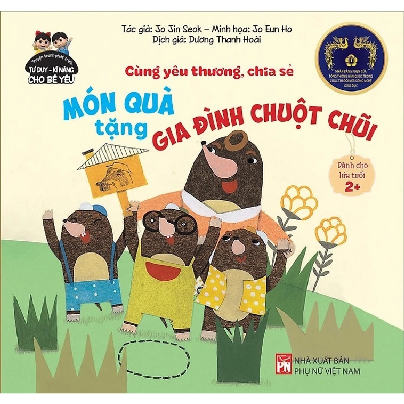TTPTTDKN cho bé yêu - Món quà tặng gia đình chuột chũi - Jo Jin Seok, Jo Eun Ho STB3003 Mẹ và bé 535730