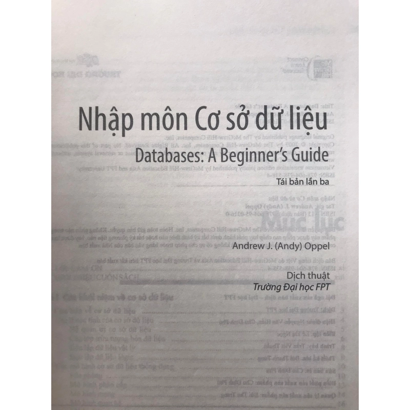 Nhập môn Cơ Sở Dữ liệu 466336