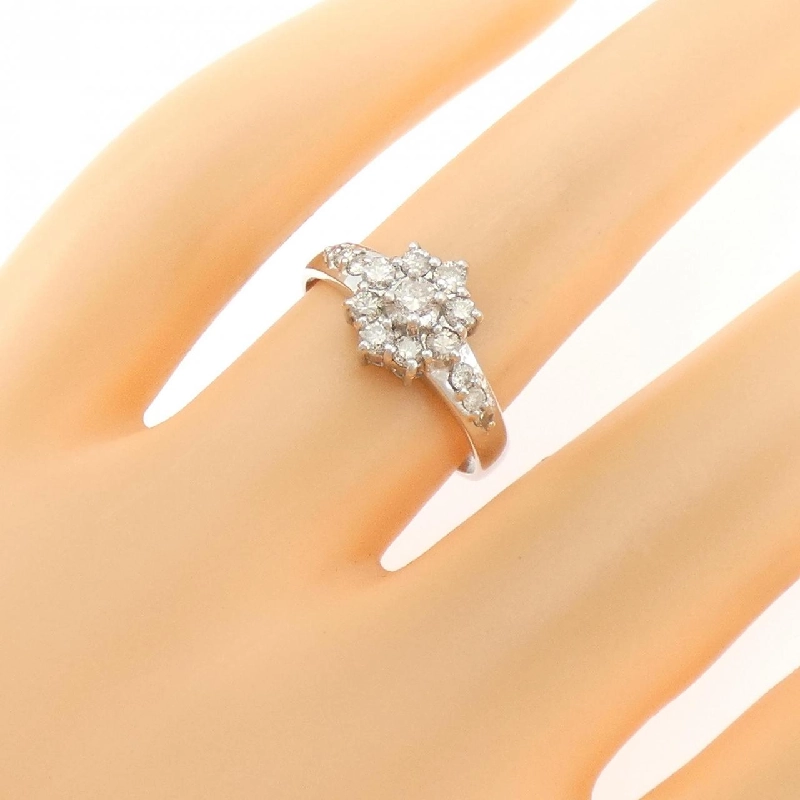 Nhẫn kim cương hoa PT900 0.50CT - Hàng hiệu Authentic 850910