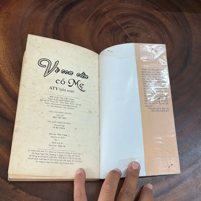 II Mẹ Và Con: Vì Con Cần Có Mẹ - ATY (Biên Soạn) - 2015 999254