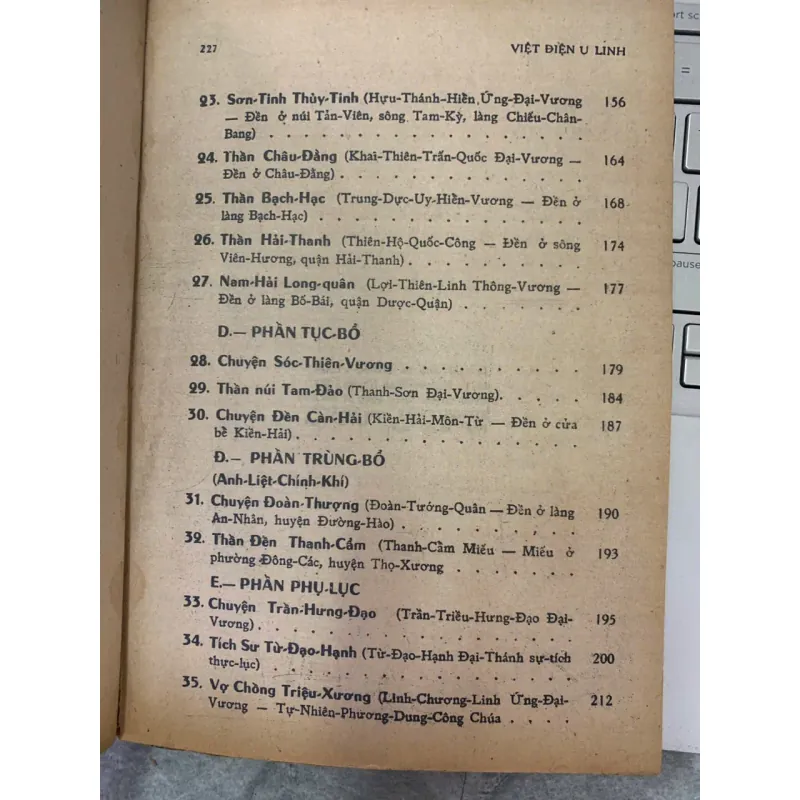 VIỆT ĐIỆN U LINH TẬP LỤC TOÀN BIÊN - NGỌC HỒ (PHIÊN DỊCH) 737196