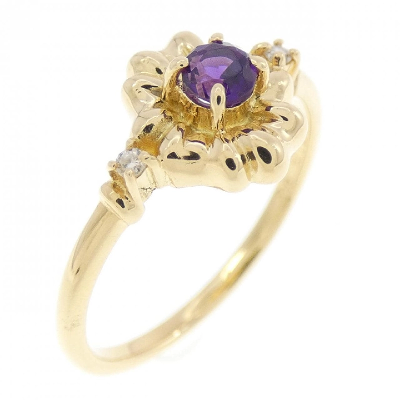 Nhẫn Amethyst K18YG 0.12CT 670070