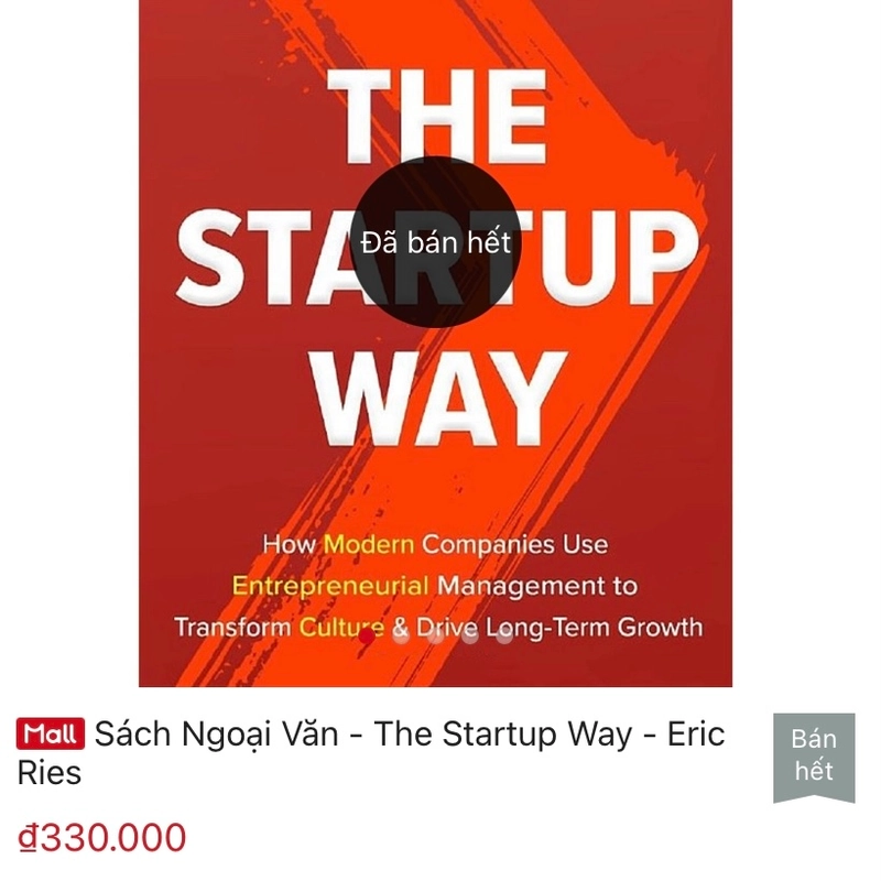 The startup way Sách tiếng Anh Còn tốt 275316