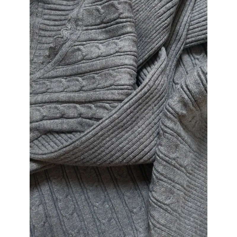 Áo len nữ tay dài màu xám MỚI 95% 1029467