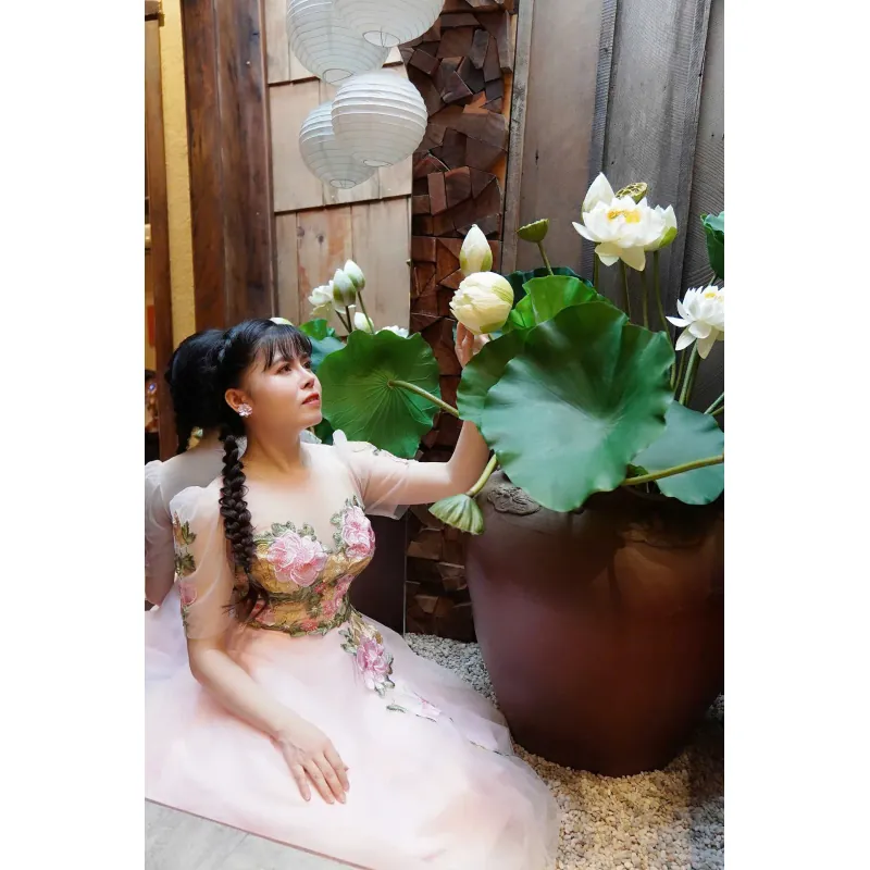 Đầm xòe 2 lớp thiết kế form đẹp 932344