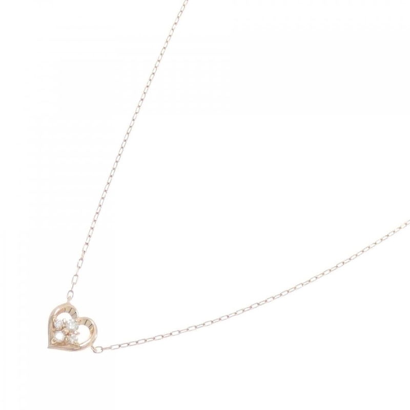 4゜C Heart × Flower Diamond Necklace - Hàng hiệu Authentic 845106