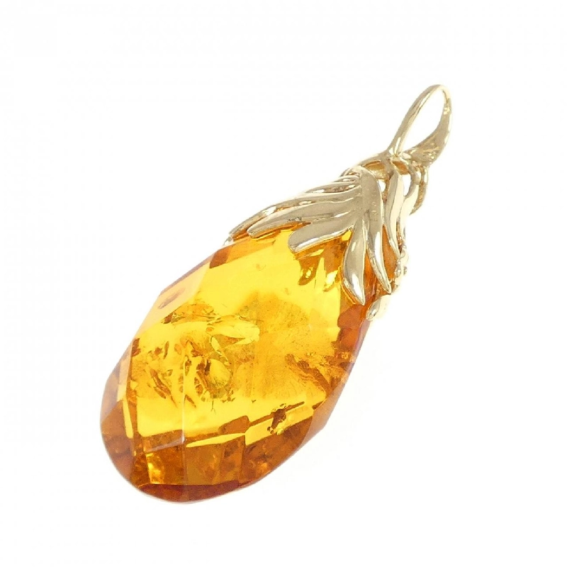 K18YG Hổ phách Mặt dây chuyền - Hàng hiệu Chính hãng 866535