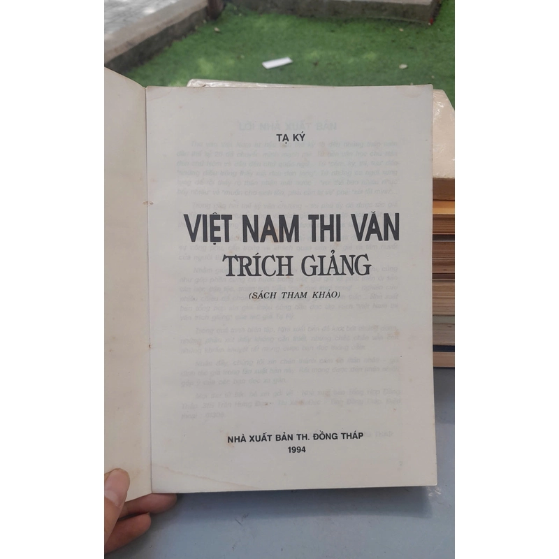 VIỆT NAM THI VĂN TRÍCH GIẢNG - TẠ KÝ 443473