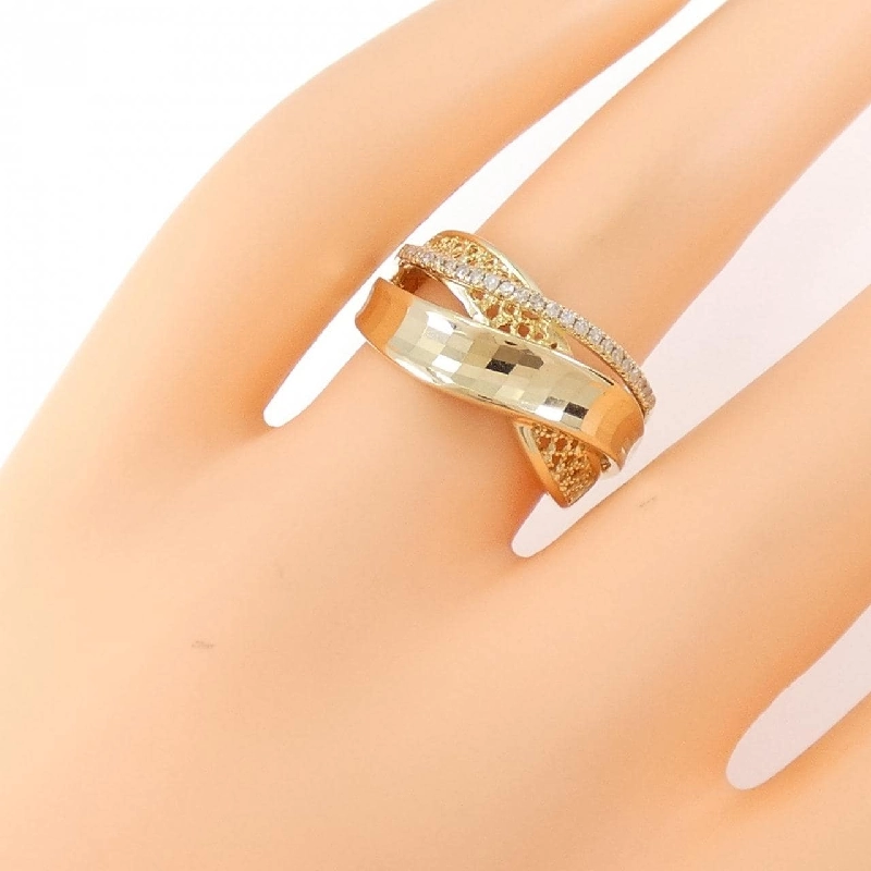 Nhẫn kim cương K14YG 0.10CT 672857