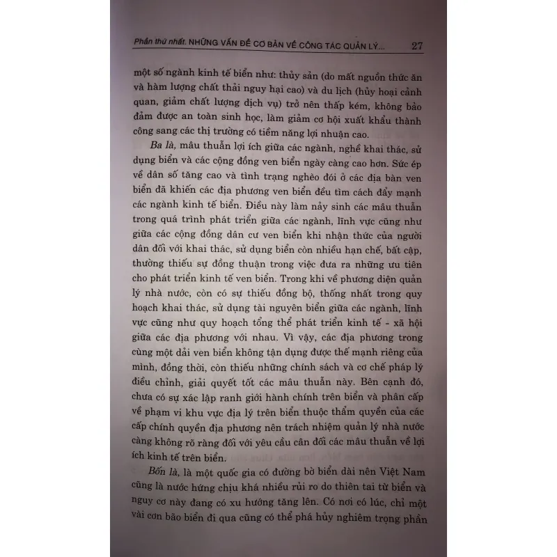 Quản lý nhà nước tổng hợp và thống nhất về Biển, Hải Đảo 744804
