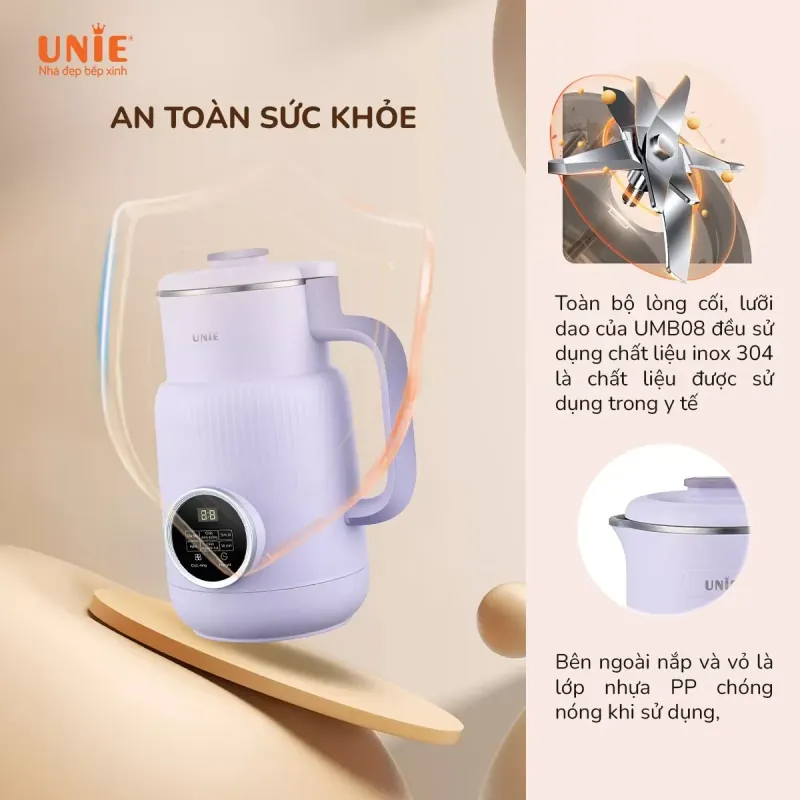Máy làm sữa hạt UNIE UMB08 PRO 1039810