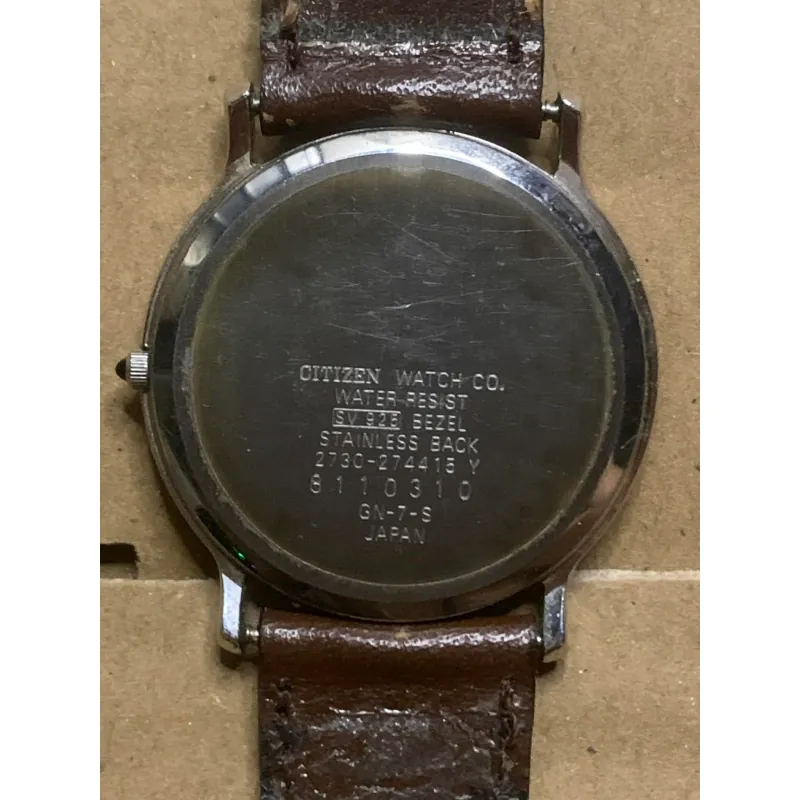 Đồng hồ nam citizen bạc đúc nguyên khối silver 925 755025