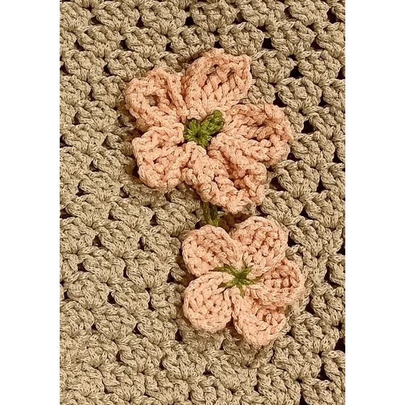 TÚI SỢI MÓC TAY HOẠ TIẾT DỄ THƯƠNG - HANDMADE CROCHET BAG 763501